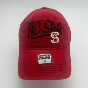 NC State Wolfpack Adidas Womens Red‎ Hat Baseball Cap Adjustable